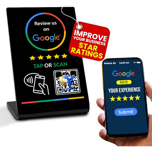 Đánh giá tích cực NFC đứng QR mã quét thẻ bình luận cảm ứng NFC đứng cho Google đánh giá thẻ nhà hàng thanh toán - Product Image 5