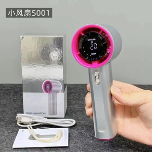 El fanı taşınabilir yüksek hızlı 3600mah Led ekran elektrikli Turbo Fan Mini Usb şarj edilebilir soğutucu Bladeless fanlar