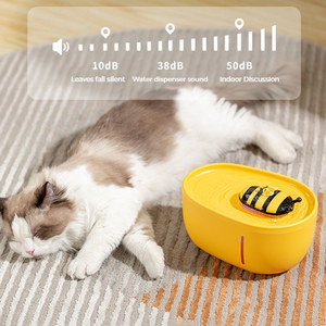 ハニービー2L自動猫水噴水ディスペンサー<span class=keywords><strong>USB</strong></span>充電器ペット猫飲用ボウル小型猫と犬用