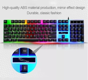 G21 professionals LED gaming wired keyboard and mouse combo retroilluminato full size per gamer desktop mouse keyboard set - Product Image 6