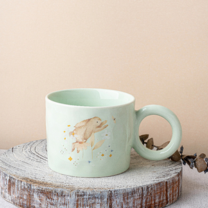 Pastel <strong>Animal</strong> Printed Ceramic <strong>Mugs</strong> Porcelain Drinkware with Cute Bunny and Penguin Designs Whimsical Cups for Home <strong>Decor</strong> - Product Image 6