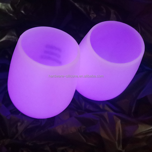 Tiệc cưới ly biểu tượng tùy chỉnh & màu sắc xách tay <span class=keywords><strong>uv</strong></span>-phản ứng màu sắc thay đổi Silicone uống cup không thể phá vỡ ly rượu ly - Product Image 5