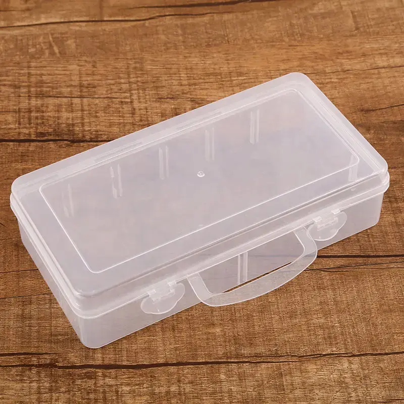 Kotak penyimpanan plastik transparan pp plastik kustom organizer plastik