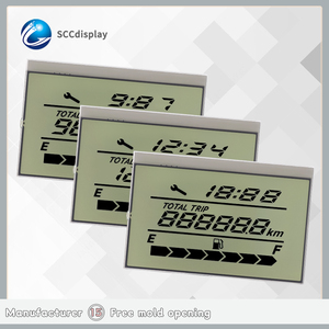 Anpassbare 7-Segment-Blendschutz SJXDGW035 HTN Motorrad-LCD-Anzeige feld Breiter Temperatur bereich Instrumenten bildschirm LCD - Product Image 2