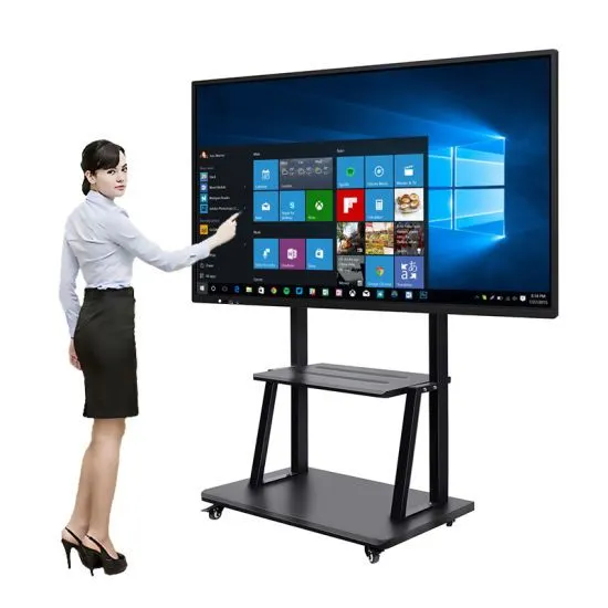 Wetol OEM ODM дешевый смарт-55 65 75 86 дюймов сенсорный экран цифровая электронная интерактивная плоская панель для телевизора