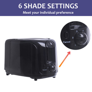 Nordic Colorful <strong>Temperature</strong> <strong>Control</strong> Toast Smart Automatic Multi Use Toaster Camping 2 Slice Bread With Stainless Steel Panel - Product Image 6