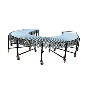 Adjustable and Expandable Roller <strong>Conveyor</strong> Flexible Powered Roller <strong>Conveyor</strong> with Skate Wheels for 50kg Bags <strong>Loading</strong> <strong>Unloading</strong> - Product Image 3
