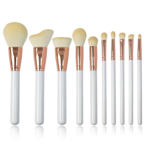 EMF Sang Trọng 10Pcs Trang Điểm Bàn Chải Thiết Lập Chuyên Nghiệp Mềm Vegan Gỗ Xử Lý Chất Lượng Cao Rose Gold Nhãn Hiệu Riêng Trang Điểm Bàn Chải - Product Image 1