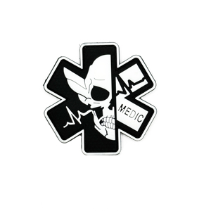 Tùy Chỉnh Glow Dark 3D PVC Vá Sao Cuộc Sống Y Tế Chiến Thuật Cho Paramedics Dễ Dàng Cảm Ứng Fastener Cho Med Túi Mũ Làm Cao Su Vải - Product Image 3