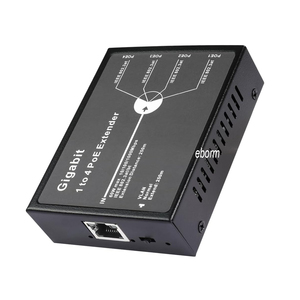OEM 1000Mbps 1 in 4 Out PoEリピーター、3モード60W802.3BT入力802.3at出力30W 100m/250mPoEデバイス用PoE拡張 - Product Image 1
