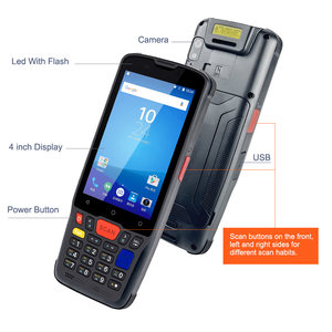Physikalische Tastatur Handheld Smart NFC 2D-Barcode-Scanner Android PDA mit Bildschirm - Product Image 5