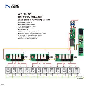 JSY-MK-351 Intelligent PDU Module Lcd IPDU <strong>Header</strong> RS-485 RJ11 USB Port Adapt to Single Phase and Three Phase Metering Module - Product Image 5