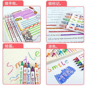 Art Markers Pen China Brand Magic Color Changing <strong>Highlighter</strong> Dual <strong>Tip</strong> <strong>Chisel</strong> <strong>Tip</strong> Reflective Marker Pen Assorted Fluorescent Pen - Product Image 4