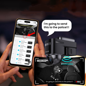 モーション検出クラウドストレージダッシュカムフロントとリアを備えた4Gモニターカメラ4k Anti with wifi Theft Protection for Car - Product Image 1
