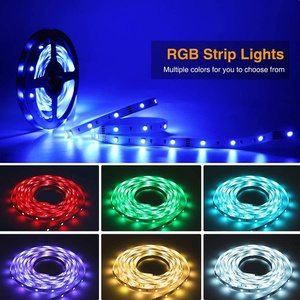 Sıcak satış 5M 16.4ft Smd 2835 Led şerit işık RGB 24Key IR uzaktan kumanda adaptörü yeni komple kiti/set Smd 2835 Led şerit işık - Product Image 5