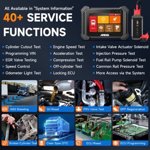 Bester ANCEL V6 HD Auto-Schwerlast-LKW-Scanner Alle Systeme DPF-Öl OBD-Diagnose werkzeug ECU-Codierung Programmierung BI-Richtung - Product Image 4