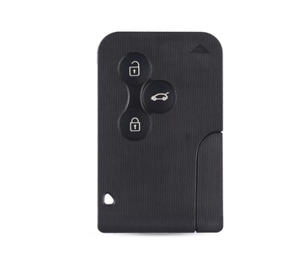 10X 3 Button Smart Card <strong>Key</strong> Shell for Renault Clio Logan Megane 2 3 Koleos Scenic Card Case Black Car <strong>Key</strong> Fob With Small <strong>Key</strong> - Product Image 1