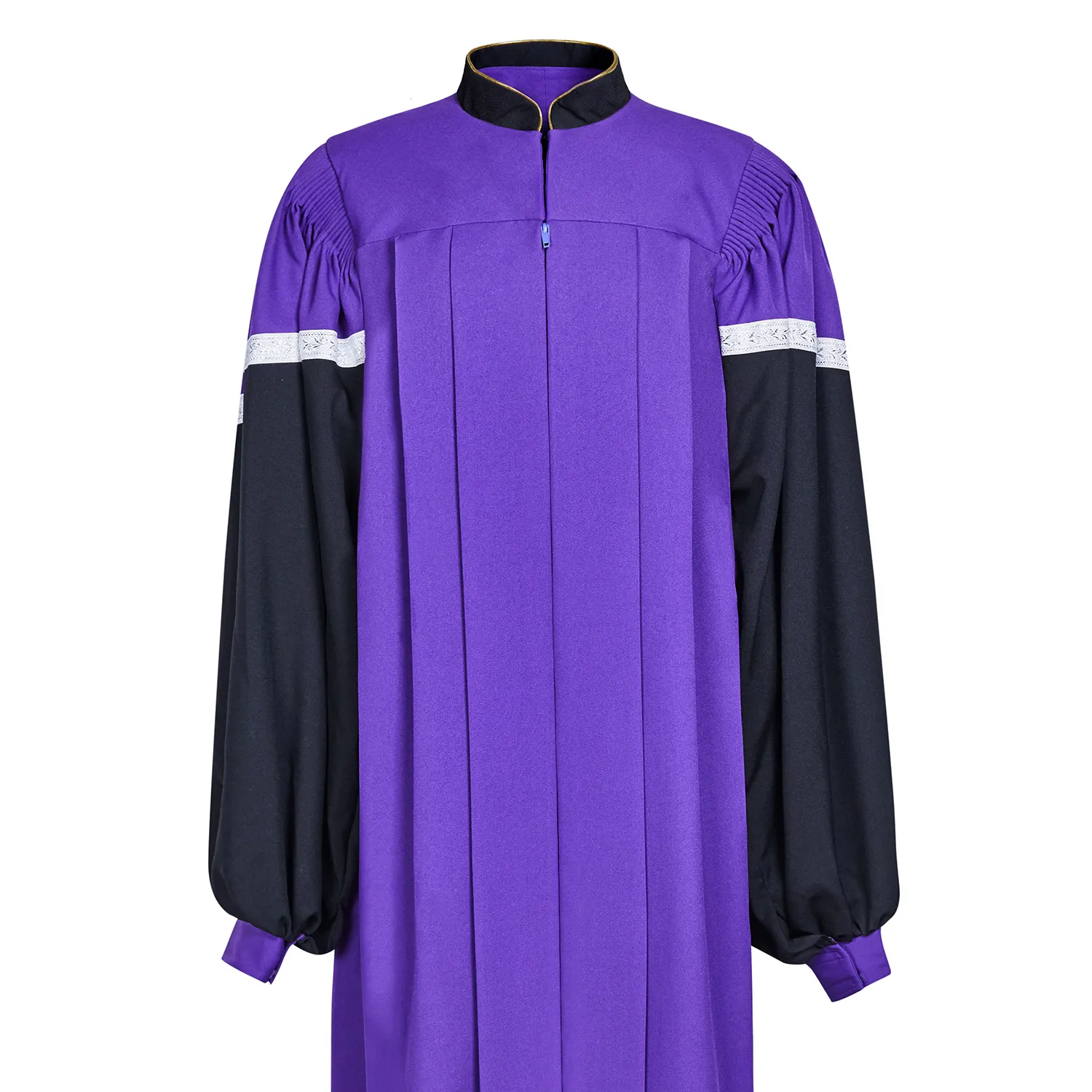 Personalización al por mayor de túnicas de coro de iglesia nueva púrpura