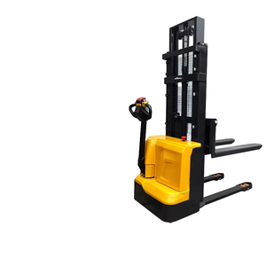 2トン新しい半電気フォークリフトスタッカー<span class=keywords><strong>3m</strong></span>上げ油圧システムフルステーション運転ウォーキング充電式ローディングパレット