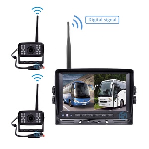 ระบบกล้องมองหลังไร้สาย AHD ขนาด 7 นิ้ว สำหรับรถบัส/รถบรรทุก/VR 2 กล้องหลัง/หน้า ระบบดิจิตอลไร้สาย 2.4G สำหรับรถบรรทุก พร้อมหน้าจอแยก - Product Image 1