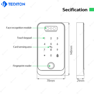 TTlock Door <strong>Access</strong> <strong>Control</strong> <strong>System</strong> Waterproof Nfc Rfid Face Id SDK Fingerprint Inrercom <strong>Automatic</strong> Gate Card <strong>Access</strong> <strong>Control</strong> - Product Image 6
