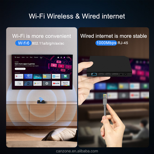 Custom Logo Amlogic S905X5M 16GB/32GB Smart TV Box 4K <span class=keywords><strong>Android</strong></span> 14 Wifi 6 5.2 USB 1000M RTC Set Top Box 24/7 Videospeler - Product Image 2