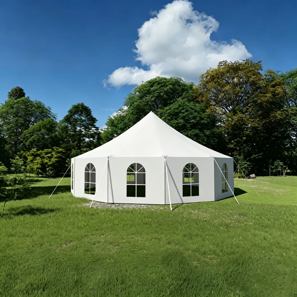 Tent with windowed sidewalls