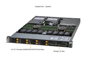 SUPERMICRO-Servidor de computación en la nube de 1U, procesador Intel Xeon de 3ª generación, doble enchufe P + (1. ª generación), 1 unidad, 1 unidad, 1 unidad, 2 unidades - Product Image 2
