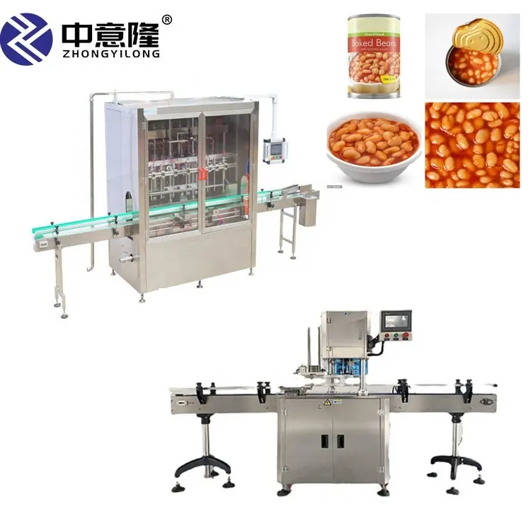 Автоматическая машина для наполнения и запечатывания консервированных печеных бобов
