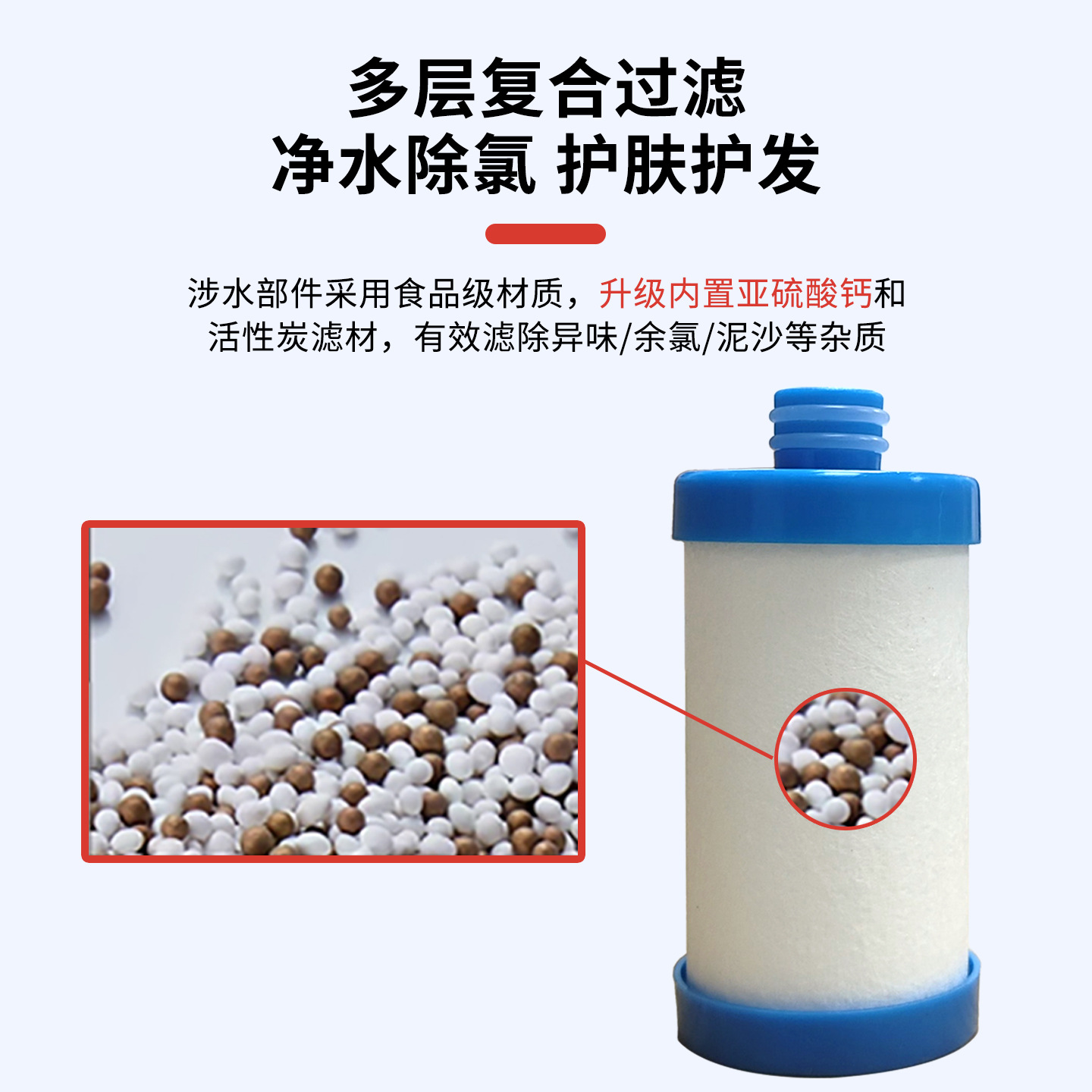 Filtration multiple (épuration de l'eau et déchloration)