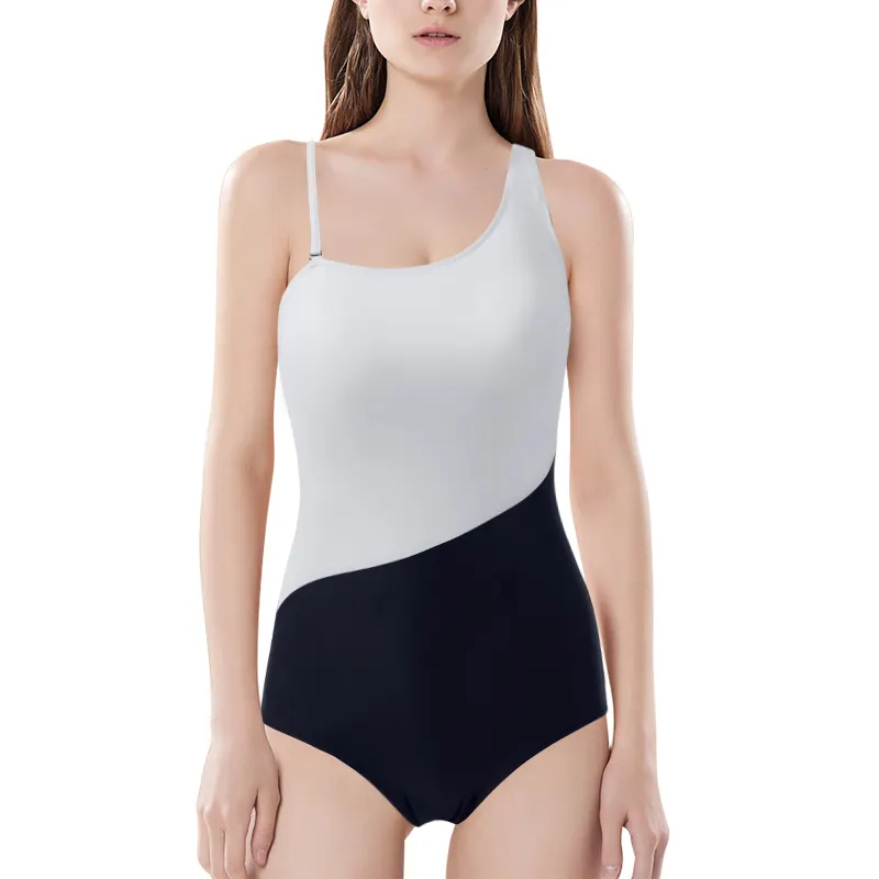 नवीनतम swimwear निर्माताओं एक-टुकड़ा बिकनी सफेद और काले बिकनी महिलाओं swimwear के