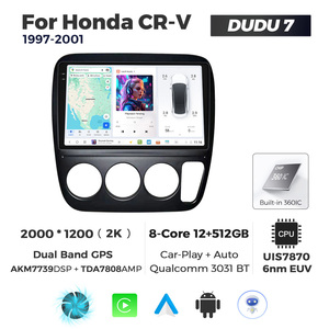 Navifly DUDU 7 Car Radio with WiFi Bluetooth Wireless Car-play Full HD Display 2K QLED GPS <strong>Navi</strong> for HD27 Honda CR-V 1997-2001 - Product Image 6