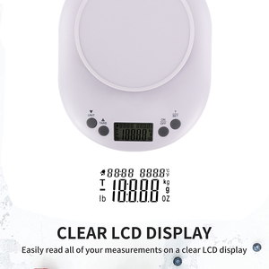 Cucina bilancia digitale con ciotola 5Kg funzione cucina allarme digitale con il conto alla rovescia Timer bilancia alimentare con ciotola - Product Image 4