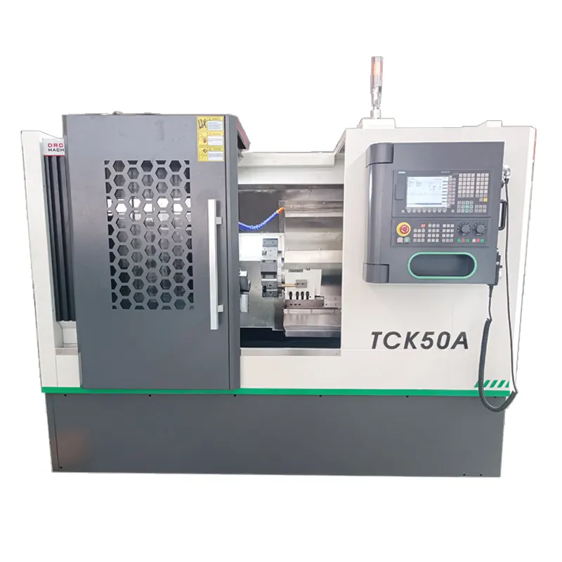 TCK50A * 500 Gsk Cnc Servo Motor Metalen Cnc Mini Draaibank Slant Bed Draaibank Machine Met Live Tool