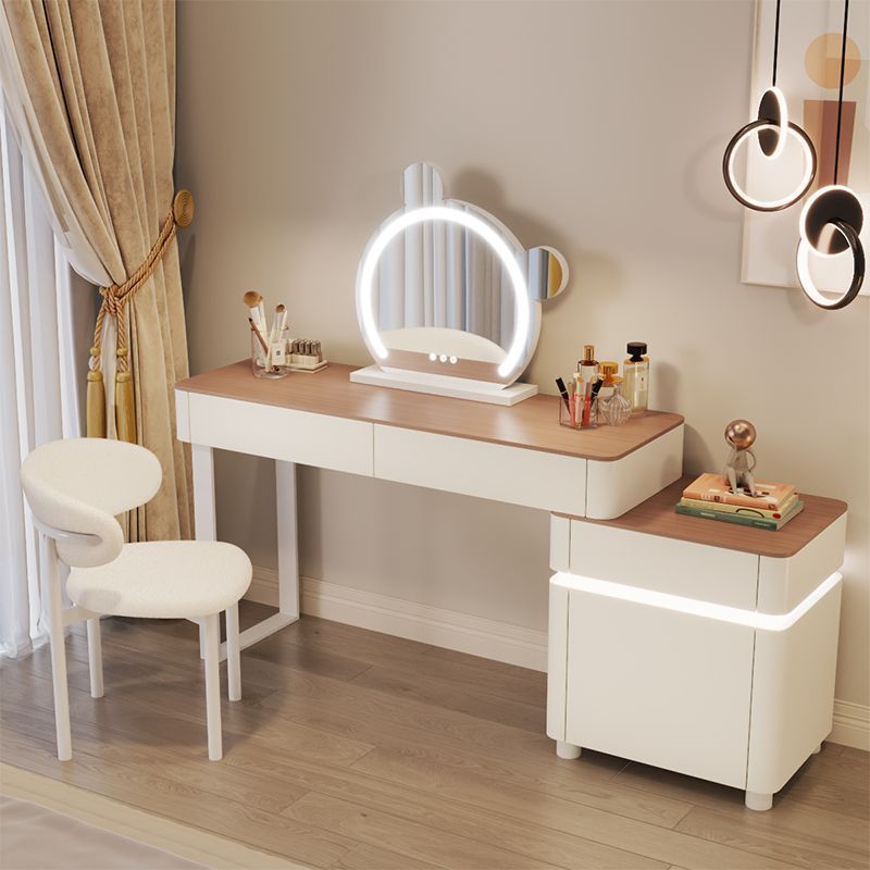 Tabouret en forme de croissant de miroir Smart Panda de 121,3 cm