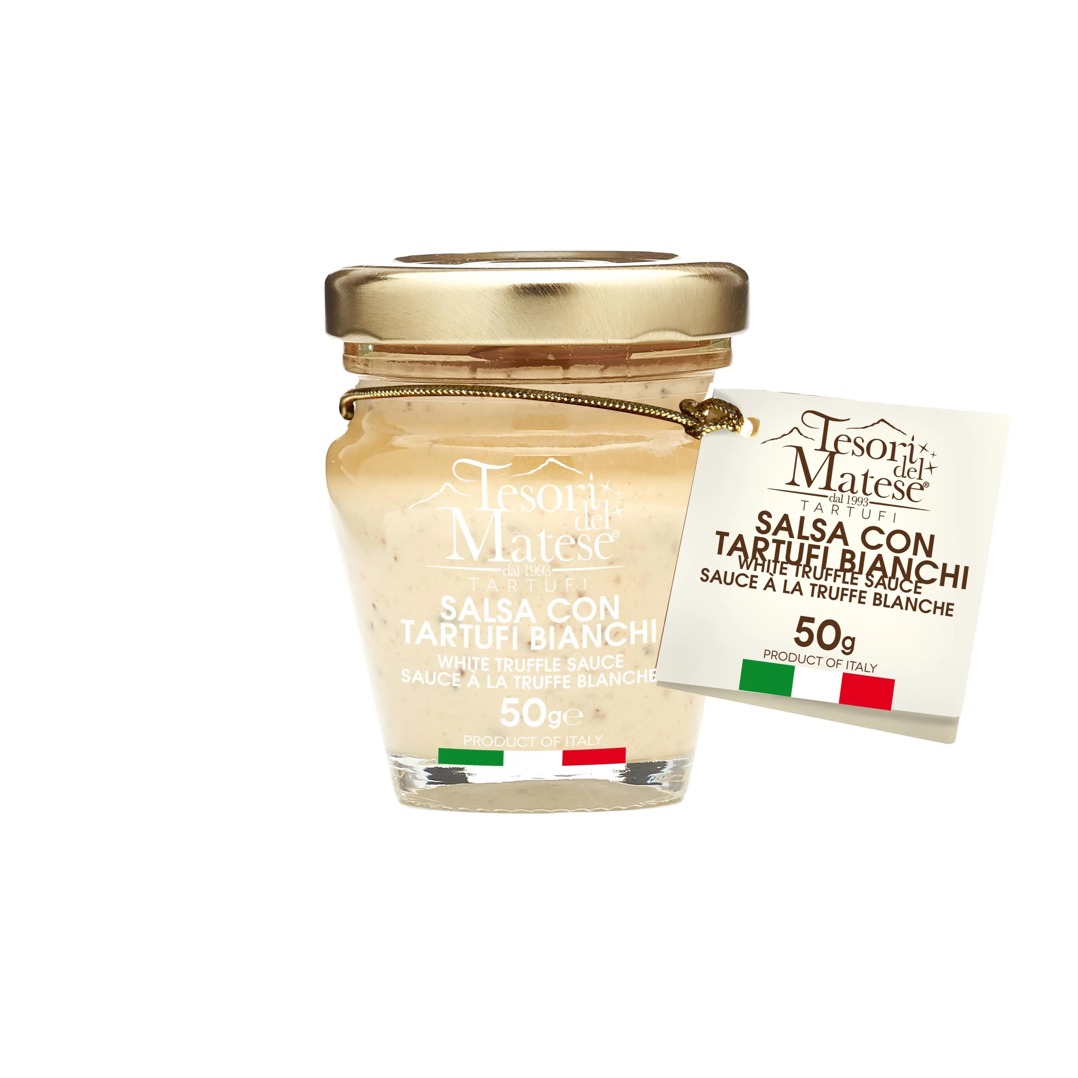 Italienische handgemachte hochwertige frische weiße Trüffel sauce 50g Glas Perfekt für die Anreicherung Ihrer Vorbereitungen Ideal für den Großhandel