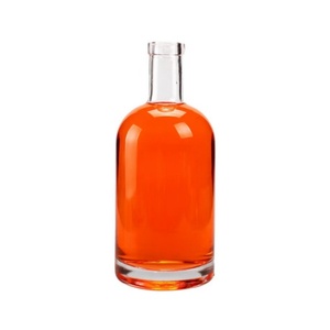 Wholesale Thick Vodka Liquor Glass Bottles 100ml 200ml 375ml 500ml 750ml <strong>1L</strong> <strong>Wine</strong> Whisky Bottle with Corks Screw Caps Labels - Product Image 6
