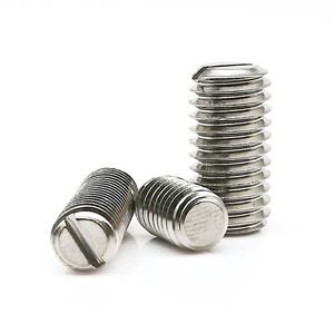 <strong>M1</strong>.2 <strong>M1</strong>.4 <strong>M1</strong>.6 M2 M2.5 M3 M4 M5 M6 M8 GB73 304 Stainless Steel Slotted Head Flat Point End Headless Grub Bolt Set <strong>Screw</strong> - Product Image 3