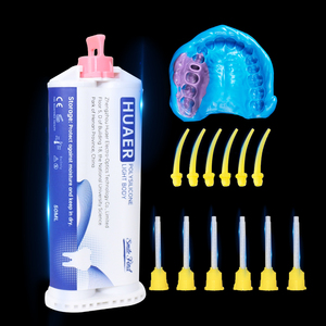 Realizzazione di Kit di stampi per denti per protesi Logo personalizzato Base di colore/catalizzatore Pvs Silicone materiale per impronte dentali stucco con il tuo Logo - Product Image 5