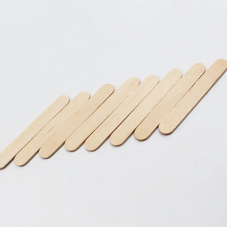 Disposable Wooden Spoons Ice Cream Sticks Sandwiches Popsicle Paddles Spoon