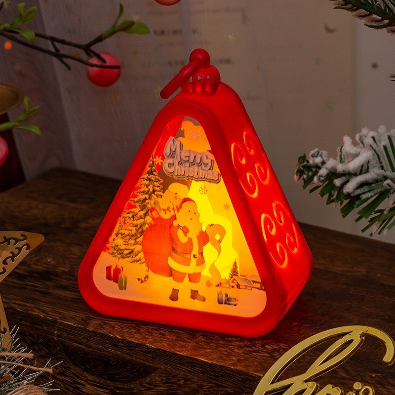 Triangular light - Red old man