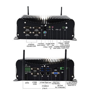 Mini PC industriale I3-6157U Dual Core 6COM GPIO 6USB 2Intel LAN VGA HD-MI Fanless Soft Routing 8GB memoria Video SSD Hard Gaming - Product Image 2