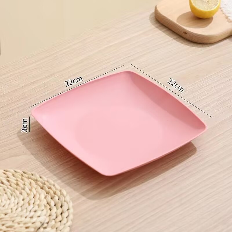 Medium square plate 2222cm-1 pink