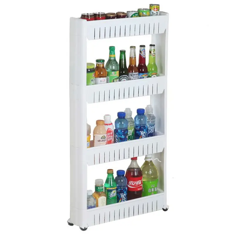 All'ingrosso 4 strati di colore portaoggetti rack home organizer cucina in plastica frutta verdura articoli vari rack