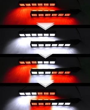 Red to White to Red&White to White&Red