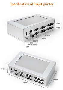 T210S-Y1 etikett Maschine Datum Chargen code Variabler Daten drucker TIJ Online Thermo tinten strahl drucker - Product Image 5
