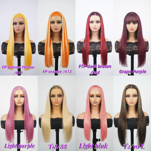 วิกผมคนมีความหนาแน่น200% วิกผมสีน้ำตาลแบบไล่เฉดสีผมตรงแบบไร้กาวไม่มีหนาม - Product Image 6