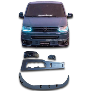 เหมาะสำหรับ2012-2015 Multivan T5ปรับรุ่นล้อมรอบด้วยขนาดเล็กก่อนที่ริมฝีปาก T5กระจังหน้าก่อนชุดบอดี้ - Product Image 1