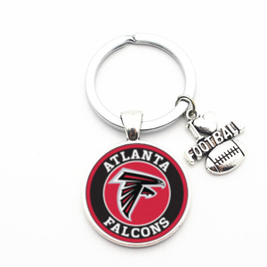 批发高品质定制NFL球队钥匙圈定制标志重量级钥匙扣运动队钥匙扣