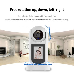 X8ビデオ通話スマートカメラキッズ高齢者ワンクリックコールWifiセキュリティカム2.4 "IPSスクリーンナイトビジョン人間検出アプリ - Product Image 4